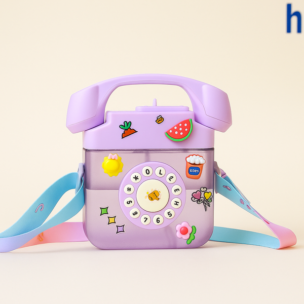 Retro Rotary Phone Water Bottle – Kids' Edition